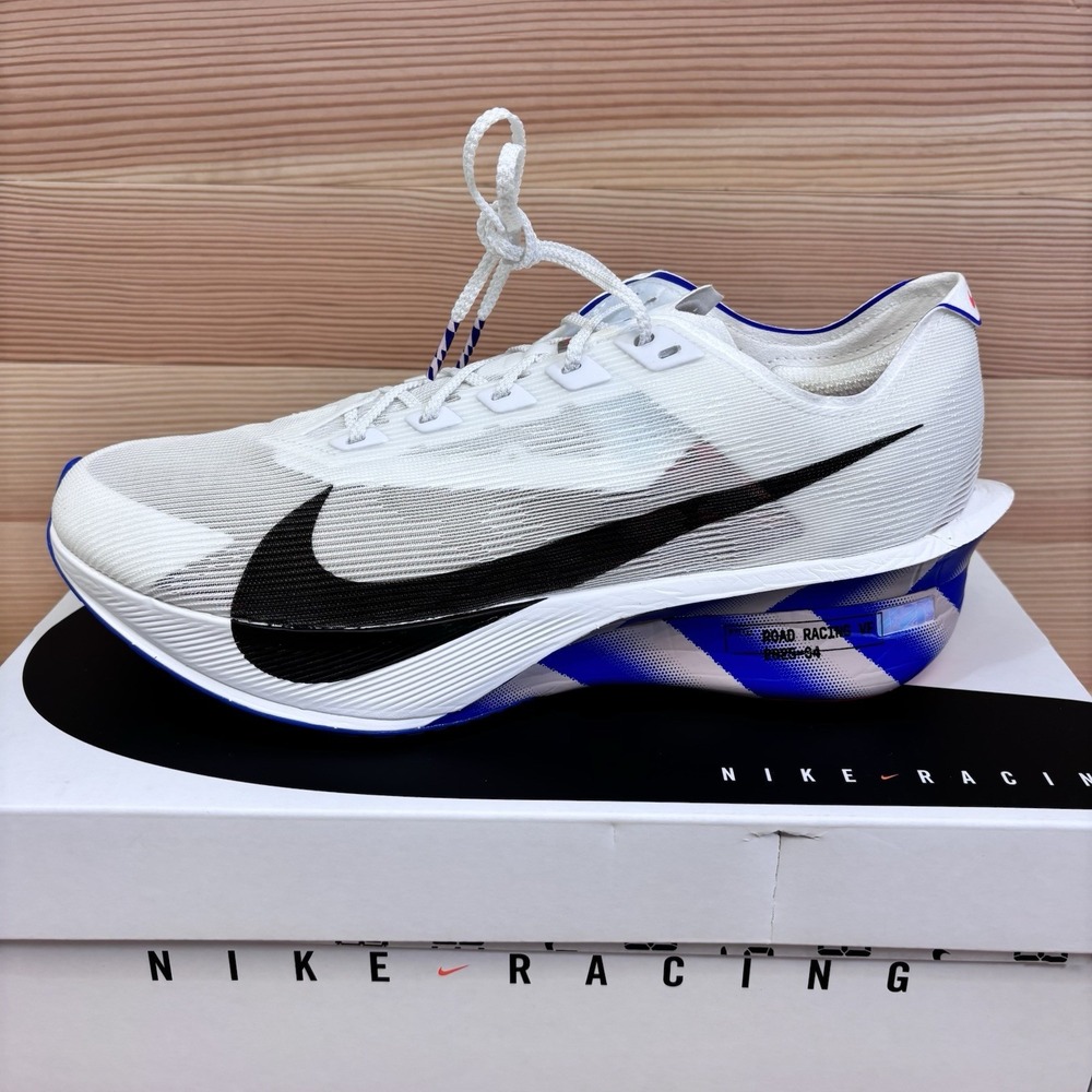 Nike ZoomX Vaporfly Next% 4 CM White Racer Blue II7203-100 Size 10.5  Running